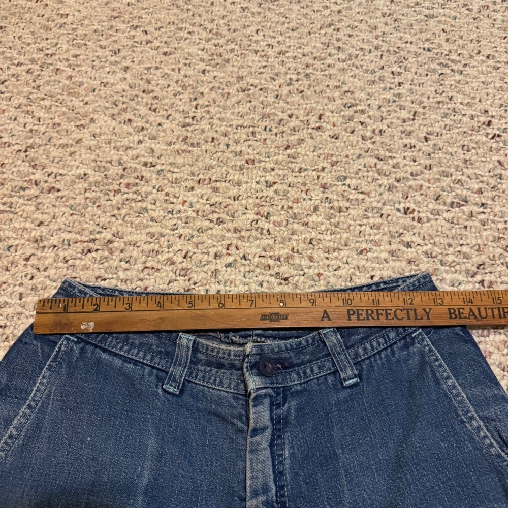 Vintage 80s Levis High Waisted Straight Leg Mom Jeans Medium Wash Blue 27x28.5 - Picture 7 of 13